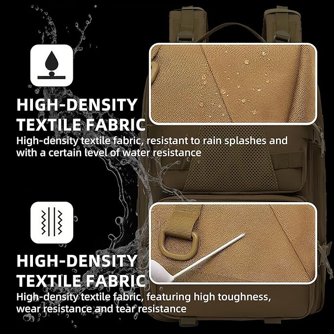aiGear 50L Military Tactical Backpack 3 Days Assault Pack Large Day Backpack - Image 7
