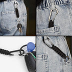 BRAVESHINE Paracord Keychain Carabiner Clip, D Ring Lanyard Hanger Stroller Hook - Image 5