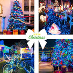 JMEXSUSS 33ft 100 LED Blue Christmas Tree Lights, Battery Operated Christmas - Image 5