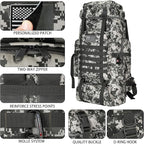 Hiking Backpack for Men 70L/100L Camping Backpack Military Rucksack Molle 3 - Image 6
