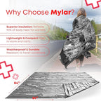 Mylar Emergency Thermal Blankets – Large 54” x 84” Silver Survival Blankets - Image 5