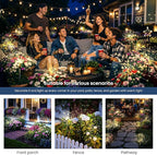 Solar Lights Outdoor, 120LED 4pack Fairy Garden Lights Decor - Image 2