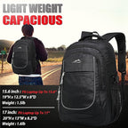 ProEtrade Anti Scratch Fabric Backpack, 1.6 lb, 8 Pockets, 2 Laptop Compartments - Image 6