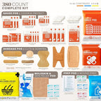 Everlit Care 380 Pcs First Aid Kit All-Purpose Medical Essential Kit - Image 3
