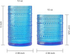 Khen Plastic Hobnail Drinking Glasses Set of 12 Bright Tones Cups 6x 10oz - Image 4