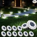 echosari Solar Ground Lights 12 Pack, Upgraded Solar Garden Lights Auto ON/Off by echosari