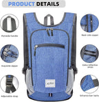 Xgunion Hiking Backpack 10L Small Travel Lightweight Daypack Foldable Hiking - Image 4