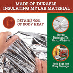 Emergency Thermal Mylar 2 Person Sleeping Bags -Ultra Compact - Image 3