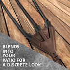 Holiday Lighting Outlet 50-Foot Brown Extension Cord, 3-Prong Indoor & Outdoor - Image 3