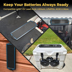 SUNAPEX 12V Solar Battery Charge: Waterproof Portable Solar Panel Kit - Image 8