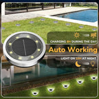 INCX Solar Ground Lights, 16 Pack Solar Lights Outdoor Waterproof, Solar Garden - Image 2