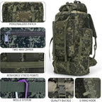 Hiking Backpack for Men 70L/100L Camping Backpack Military Rucksack Molle 3 - Image 6