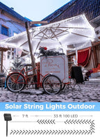 Minetom Solar String Lights Outdoor - 40FT 100 LED String Lights Solar Powered - Image 5