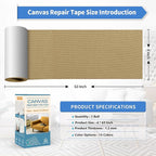 KING MOUNTAIN Canvas Repair Tape, Outdoor Gear Patch, 4×63 Inches, Waterproof - Image 4