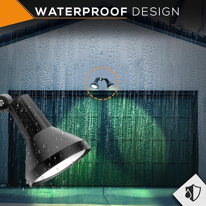 Ciata 15" Outdoor Security Flood Light 2 Head - Image 7