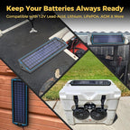 SUNAPEX 12V Solar Battery Charge: 5W Waterproof Portable Solar Panel Kit - Image 8