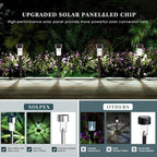 SOLPEX 24 Pack Solar Outdoor Lights Pathway, Stainless Steel Solar Lights - Image 4