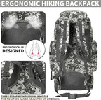 Hiking Backpack for Men 70L/100L Camping Backpack Military Rucksack Molle 3 - Image 5
