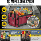 XL Trunk Organizer 3-Section for SUV, Van – Modular L-Shape Car Storage Box - Image 6