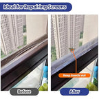 KING MOUNTAIN Black Window Screen Repair Tape, 3inX20FT Heavy Duty Screen - Image 3