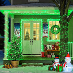 JMEXSUSS Green St Patricks Day Lights Indoor Outdoor Clear Wire, 200 LED Green - Image 7