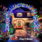 JMEXSUSS Multicolor Christmas Tree Lights Outdoor Indoor Clear Wire, 200 LED - Image 6