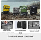 STOVER 5/10/25/30/40/55L Waterproof Dry Bag- Roll-Top Backpack w/Phone Case- - Image 7