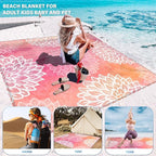 Famstar Beach Blanket Oversized Extra Large78 X 110", Waterproof Sandproof - Image 4