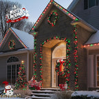 JMEXSUSS 200 LED Red and Green String Lights Outdoor, 66ft Christmas String - Image 2