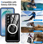 ANTSHARE for Samsung Galaxy S26 Case Waterproof, Built-in Lens & Screen - Image 8