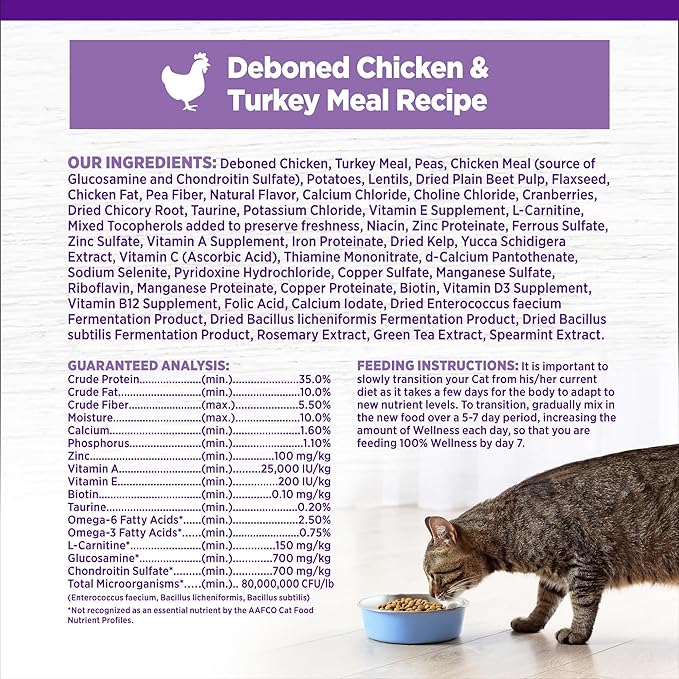 Wellness Complete Health Adult Dry Cat Food - Image 5