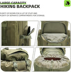100L Camping Hiking Backpack, Molle military Tactical rucksack backpack - Image 9