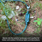 YOJOE Indoor Outdoor Extension Cord, 16 Gauge SJTW Heavy Duty 15 ft Green - Image 4