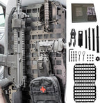 Metal Molle Panel for Vehicles & Trucks Seat Back – Premium 2mm Aluminum Alloy by HemskDays