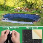 Adnee 2 Pcs Pond Liner Repair Patch-10 x 10 Inches Self-Adhesive EPDM Liner - Image 8