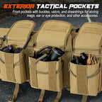 DULCE DOM 36 42 48 Inch Double Rifle Case, Tactical Soft Padded Backpack - Image 4