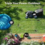 BN-LINK 25 ft Outdoor Extension Cord w/3 Inline Outlets 16/3 Gauge, SJTW - Image 5