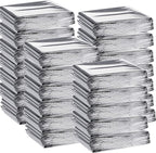 Macarrie 100 Pack Emergency Thermal Blankets Silver Foil Survival Blanket Kit by Macarrie