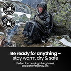 Wallaby 4-Pack Emergency Mylar Ponchos – Universal Fit Thermal Poncho - Image 3