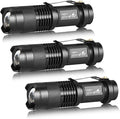 ULTRAFIRE 3 Pack Mini Flashlights Focus Adjustable SK68 Single Mode Tactical by ULTRAFIRE