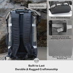STOVER 5/10/25/30/40/55L Waterproof Dry Bag- Roll-Top Backpack w/Phone Case- - Image 6