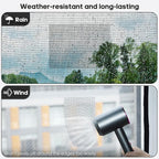 Secopad 5" x 7" Grey/Black Screen Repair Kit, Strong Adhesive Fiberglass Mesh - Image 3