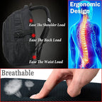 ProEtrade Anti Scratch Fabric Backpack, 1.6 lb, 8 Pockets, 2 Laptop Compartments - Image 5