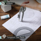 Mr. Pen- Geometry Compass and Protractor Set, 6 Inch Compass, 6 Inch Protractor - Image 4