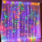 Dazzle Bright 300 LED Curtain String Lights, Christmas Fairy Lights - Image 2
