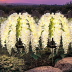 GIGALUMI Solar Lights Outdoor for Garden Decor, 2 Pack Solar Flower Lights by GIGALUMI