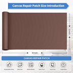 KING MOUNTAIN Canvas Repair Tape, Outdoor Gear Patch, 12×60 Inches, Waterproof - Image 4
