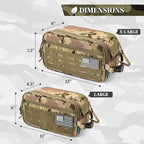 PAVILIA Tactical Toiletry Bag for Men, Travel Hygiene Bag, Military Gear Dopp - Image 6