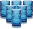 HomeVogue 15 oz Blue Hobnail Drinking Glasses by HomeVogue
