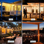 HISTAR Led String Lights Outdoor 30ft Patio Lights Waterproof - Image 6